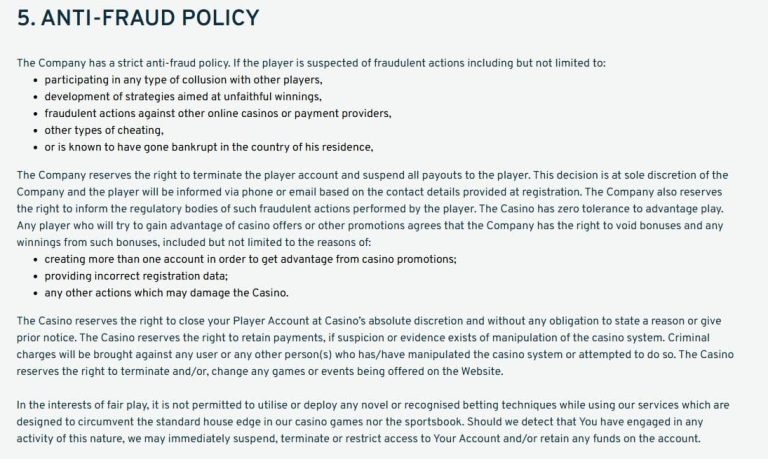 Cryptorino Casino politique